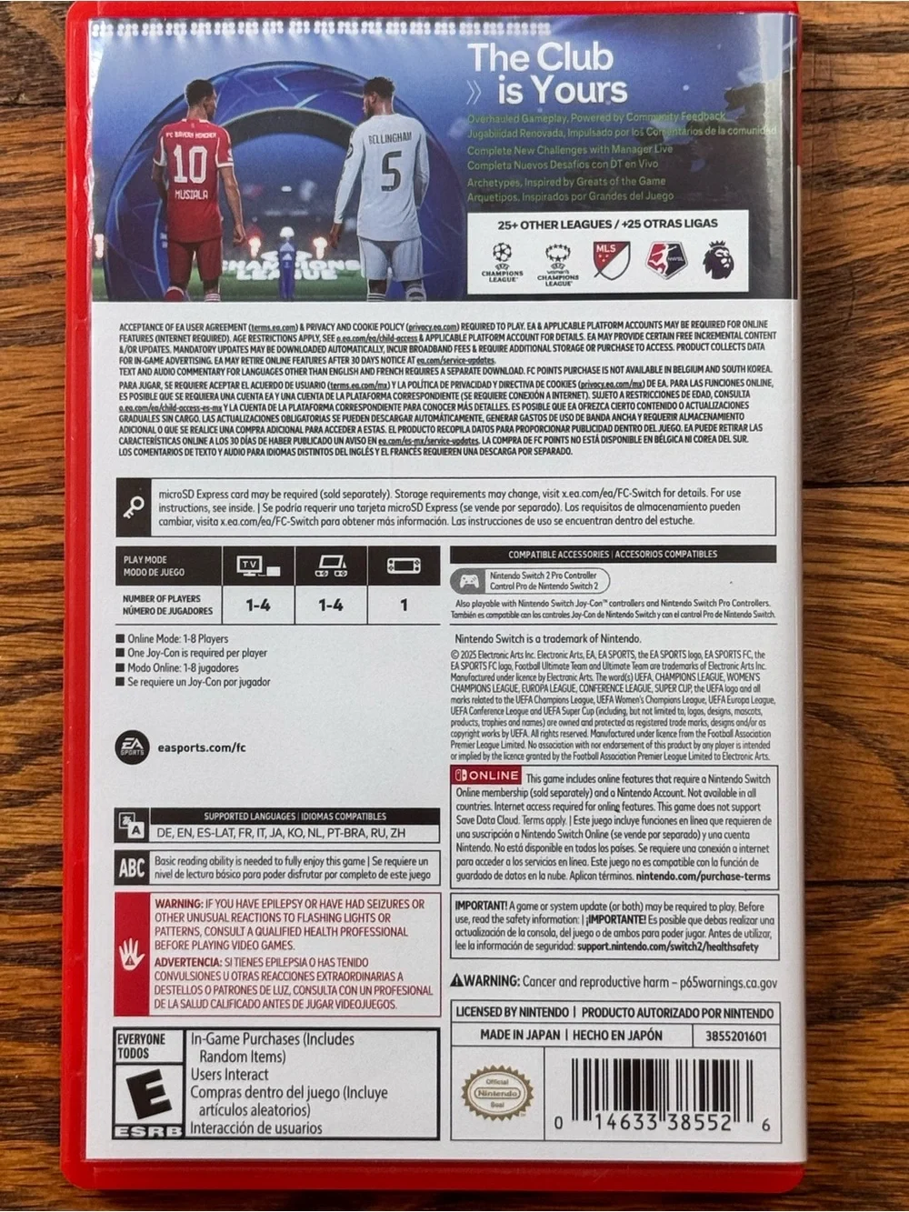 EA Sports FC 26 Nintendo Switch 2 Game-Key Card – Soccer